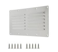 KUMGROT Grille d'aération rectangulaire en acier inoxydable de qualité 316 - 23 x 11 cm - Accessoires marins - Bateaux, yachts, kayaks