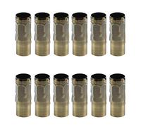 KUMGROT Lot de 12 cache-bougies en bronze doré, 2,5 x 7 cm, pour lustres, pièces de rechange