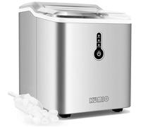 KUMIO Ice Maker, 12 kg24 h, 9 Thick Ice Cubes Ready in 6-9 Min, Ice Scoop and Basket and Water Tank, Ice Cube Machine for Home, Kit