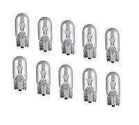 Kummert Business - Lot de 10 ampoules W5W de feu de position - 12 V - 5 W - Culot de 2,1 x 9,5 - Douille en verre - Avec certificat E