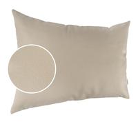 Kumo Housse de Coussin décorative en Cuir synthétique pour canapé Beige 30 x 50 cm sans Rembourrage