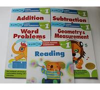 Kumon Grade 1 Math+Verbal (5 books) - Reading, Addition, Subtraction, Geometry & Measurement and Word Problem