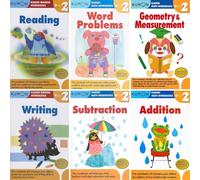 Kumon Grade 2 Complete Set (6 Workbooks) - Addition, Subtraction, Geometry&Measurement, Word Problems, Reading, Writing