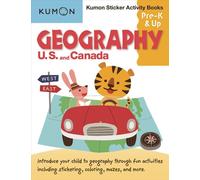 Kumon Sticker Activity Books: Geography U.S. And Canada