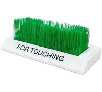 kumosaka 3D Printed Touch Grass, Realistic Artificial Grass Ornament for Indoor Home and Office Decor with Stress Relief Tactile Feature for Desk Shelf Windowsill(White)