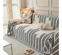 kumosaka Housse De Canapé Boho Elegance en Chenille, Réversible Double Face, Douce Et Lavable, for Canapé Sectionnel, Causeuse