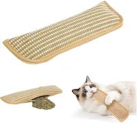 kumosaka Interactive Catnip Chew Toy, Catnip Kicker Pillow, Soft Sisal, Scratch and Bite Resistant for Teething Play & Stress Relief(Medium)