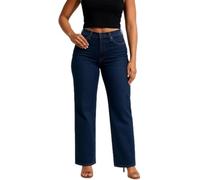 kumosaka Valvari Jeans Valvari Mid-Low Rise Stretch Jeans Tummy Control Baggy Jeans Wide Leg for Women