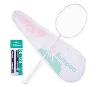 KUMPOO Badminton Racket 5U Lightweight Badminton Racquet: Full Carbon Fiber Badminton Racket with Great-Performance & Balance, Professional Badminton Racket with Grip and Racket Bag