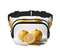 Kumquat Sac banane multifonction avec imprimé citron Unisexe Sac à bandoulière tendance Sac de rangement de sport de voyage