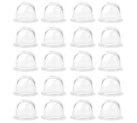KUMSODE 20 PièCes Poire D'AmorçAge Debroussailleuse, 19mm Pompe Amorcage Debroussailleuse, pour Tondeuse, Machine de haie,Scie à Essence, Ampoule d'amorce de Carburant de Ventilateur