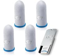 KUMSODE 4 Pièces Mobile Game Sleeve Finger, Manchons pour Doigts PUBG Mobile, Manchons Anti-Transpiration pour écran Tactile pour Jeux Mobiles, Manchons de Pouce Respirants pour Android et iOS