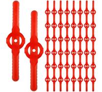 KUMSODE 50 Pcs Lames en Plastique de Rechange, Débroussailleuse en Plastique Lot Lame Débroussailleuses à Gazon, Lames Coupe Bordure sans Fil de Rechange pour Tondeuse de Jardin