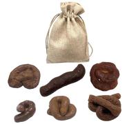 KUMSODE 6 Pcs Faux Caca Caca En Plastique Fausse Crotte Merde Caca Extensible Amis De Merde Farce Et Attrape Livré Pour Le Poisson d'Avril d'Halloween