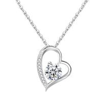 KUMSODE Collier Maman avec Carte Collier Femme Argent Cadeau Fête Des Mères Cadeau Maman Cadeau Noel Maman Cadeau Anniversaire Maman Bonne Fete Maman