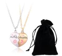 KUMSODE Colliers pour femme,collier de filles,Collier parent-enfant mère et fille, pendentif magnétique, bijoux cadeau fête des mères, cadeau bijoux pour femmes et filles