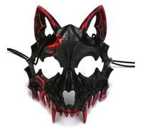 KUMSODE Femmes Hommes Effrayant Loup Masque Loup-Garou Masque Halloween Horreur Masque pour Carnaval, Mardi Gras, Fête et Halloween Cosplay Accessoires