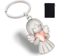 KUMSODE Porte-clés Ange Gardien Étoile Pendentif Porte-Bonheur pour Examens ou Voiture Suspendue pour Femmes Petite Amie Collègues Halloween Thanksgiving Cadeaux de Noël
