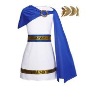 KumSoomliy Costume grec antique pour garçons et enfants, tenue romaine, jeu de rôle, costume de prince grec de 9 à 11 ans