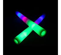 KUMUNDO - Bâtons LED, Bâtons LED pour Mariages, Bâtons Lumineux, Bâtons Lumineux pour Fêtes - Longueur 48 cm - Bâtons en Mousse Lumineux avec LED Multicolore (26 unités)