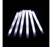 KUMUNDO - Bâtons LED, Bâtons LED pour Mariages, Bâtons Lumineux, Bâtons Lumineux pour Fêtes - Longueur 48 cm - Bâtons en Mousse Lumineux avec LED Blanche (50 unités)