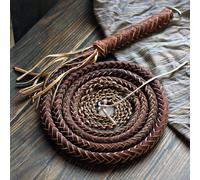 Kun Maître Wushu Fouet Kungfu Art Martial Peau De Vache Véritable Cuir Véritable Berger Fouet Fitness Fouets Sonore Fouet - Type Brown Length 200cm