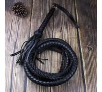 Kun Maître Wushu Fouet Kungfu Art Martial Peau De Vache Véritable Cuir Véritable Berger Fouet Fitness Fouets Sonore Fouet - Type Black Length 200cm