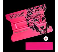 Kunaisi-Raclette À Bord En Feutre De Film Rond En Vinyle,Grattoir À Fenêtre,Outils De Teinte,Design D'aspiration Magnétique,Chinois Chic, - Type Pink Wolf Head