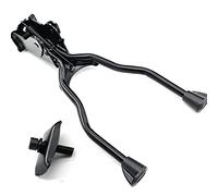 KUNANG Béquille double pied pour vélo de 26 à 28 pouces réglable en hauteur en fer Noir, 34cm×21cn