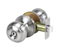 KUNBDV PoignéE De Porte Avec Serrure Et Clé Bouton de porte confidentialité, intérieur et extérieur sans clé, ensemble serrures intérieures extérieures, quincaillerie au Design moderne