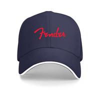 Kunbeqas Casquette de baseball unisexe Fender Summer Cotton Golf Cap Hommes Casquette de baseball réglable Noir, bleu marine, Taille unique