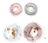 KUNBIUH Elizabeth Collier de convalescence réglable en forme de cône de cochon d'Inde pour animaux domestiques - Collier de convalescence souple pour lapin/chinchilla/chaton après une chirurgie de