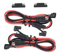 KUNCAN Lot de 2 câbles d'extension SAE vers SAE - Alimentation CC robuste 12 AWG 2 broches - Faisceau de câbles à déconnexion rapide avec housse étanche de 0,9 m