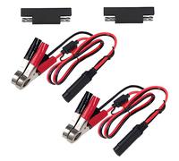 KUNCAN Lot de 2 pinces crocodiles SAE à 2 broches 12 V SAE à 2 broches Câble de serrage SAE à fusible 7,5 A