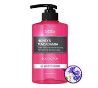 KUNDAL Honey & Macadamia White Musk lait corporel nourrissant pour un effet naturel 500 ml