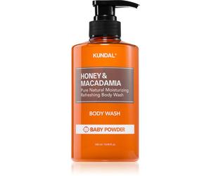 KUNDAL Honey & Macadamia Baby Powder gel douche doux pour un effet naturel 500 ml