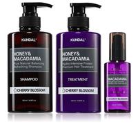 KUNDAL Honey & Macadamia Cherry Blossom ensemble pour cheveux secs et abîmés