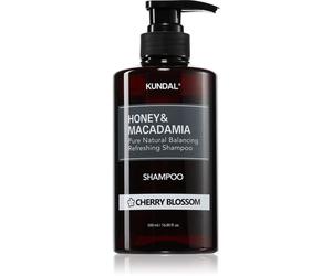 KUNDAL Honey & Macadamia Cherry Blossom shampoing naturel pour cheveux secs et abîmés 500 ml