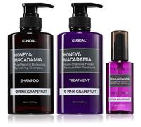 KUNDAL Honey & Macadamia Pink Grapefruit ensemble pour cheveux secs et abîmés
