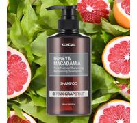 Kundal Honey&Macadamia Shampooing - Shampooing naturel pour cheveux secs et abîmés avec parfum PINK GRAPEFRUIT - 500 ml