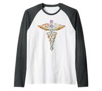 Kundalini - Symbole Spirituel d'éveil - Méditation - Yoga Art Manche Raglan