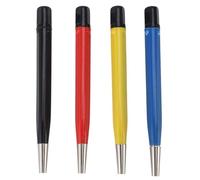KunEchevyr Ensemble de 4 stylos brosses à gratter, brosses de ponçage de préparation en forme de stylo avec embouts réglables en acier, laiton, fibre de verre et nylon pour le nettoyage de