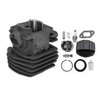 KunEchevyr Kit de soupapes de décompression pour Filtre à air à Cylindre de 47 mm, Remplacement pour tronçonneuse 357 357XP 359, Ensemble Complet de Cylindre avec Joint, Filtre à