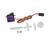 KunEchevyr Micro servo numérique avec engrenages en plastique, mini servo RC pour avion, planeur, hélicoptère, petit robot, couple de 0,9 kg · cm, vitesse de 0,09 s/60 °, tension de fonctionnement 4,5