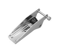 KunEchevyr Rouleau d’ancrage Marin de 230 mm avec goupille à Ressort, Rouleau d’étrave pour Bateau en Acier Inoxydable 304, Guide-câble en Nylon Noir pour Un déploiement Facile de l’Ancre sur