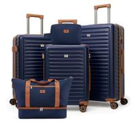 KUNEL Lot de 5 valises à roulettes, PorscheBlue, 5 Piece Sets (20/24/28/DB/TB)