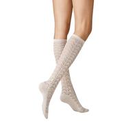 KUNERT Ajour Fashion Chaussettes Hautes, Lin 1542, 35-38 Femmes