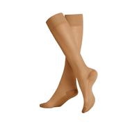 KUNERT Chaussettes montantes 'Cotton Sole 20' bronze, Taille 39-42