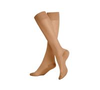 KUNERT Chaussettes montantes 'Cotton Sole' beige, Taille 35-38