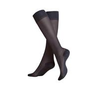 KUNERT Chaussettes montantes noir chiné, Taille 35-38